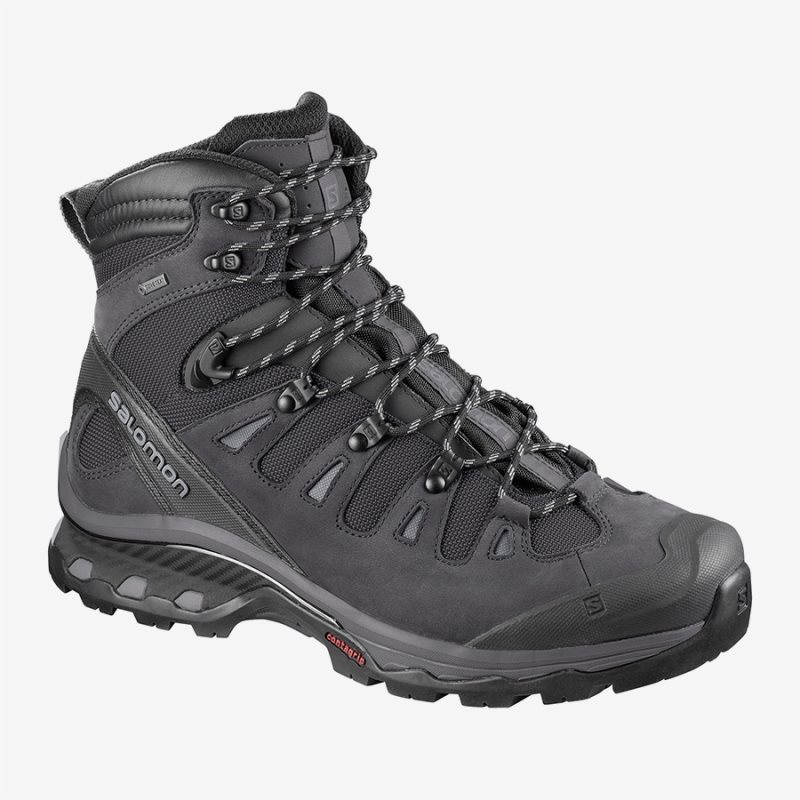 Salomon QUEST 4D 3 GTX Mens Hiking Boots Black UK ODHA